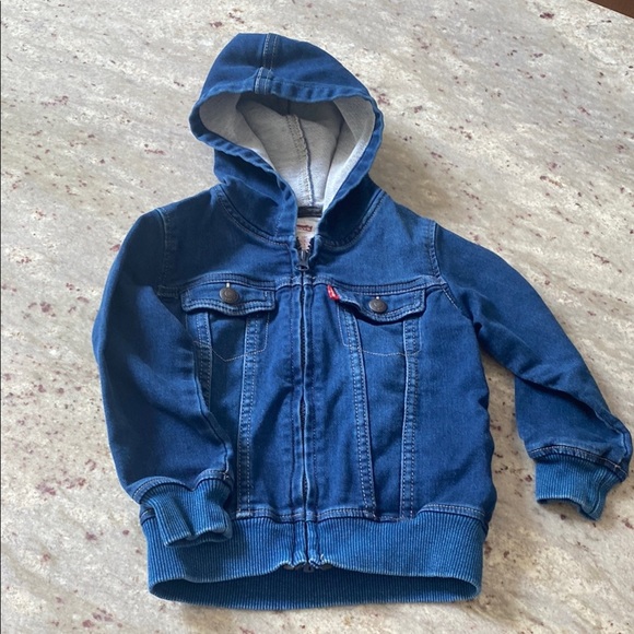 Levi’s infant front zip jean jacket.  Size 24 months - Picture 1 of 8
